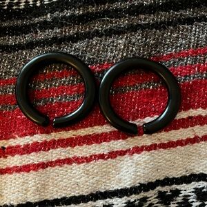 Wood hoop Ear Weights